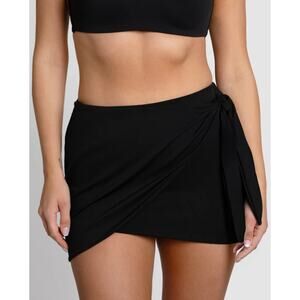 NWT TA3 Black Wrap Mini Skirt 2XL